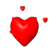 Th heart with floating hart